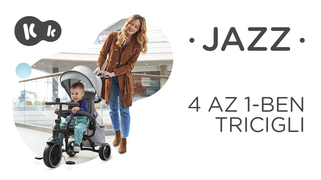 Kinderkraft JAZZ 4 az 1-ben &ouml;sszecsukhat&oacute; tricikli
