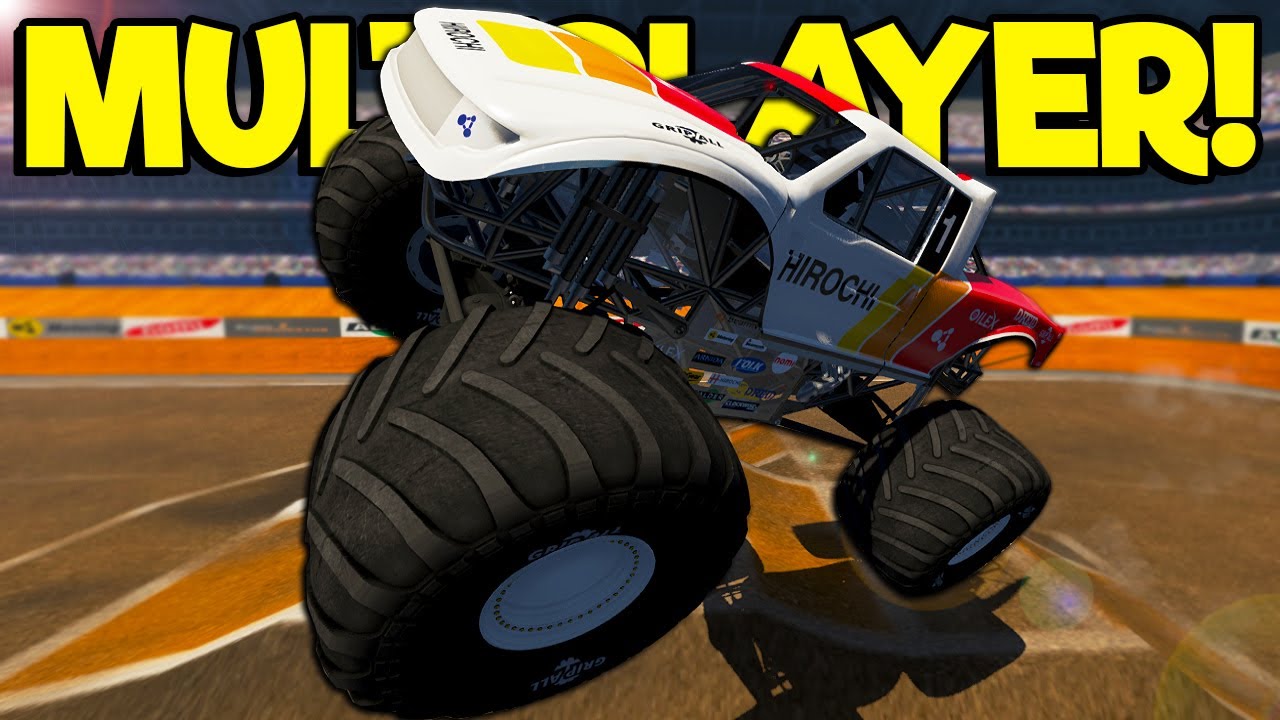 MULTIPLAYER MONSTER JAM TRUCK RALLY! - BeamNG Multiplayer Mod Gameplay