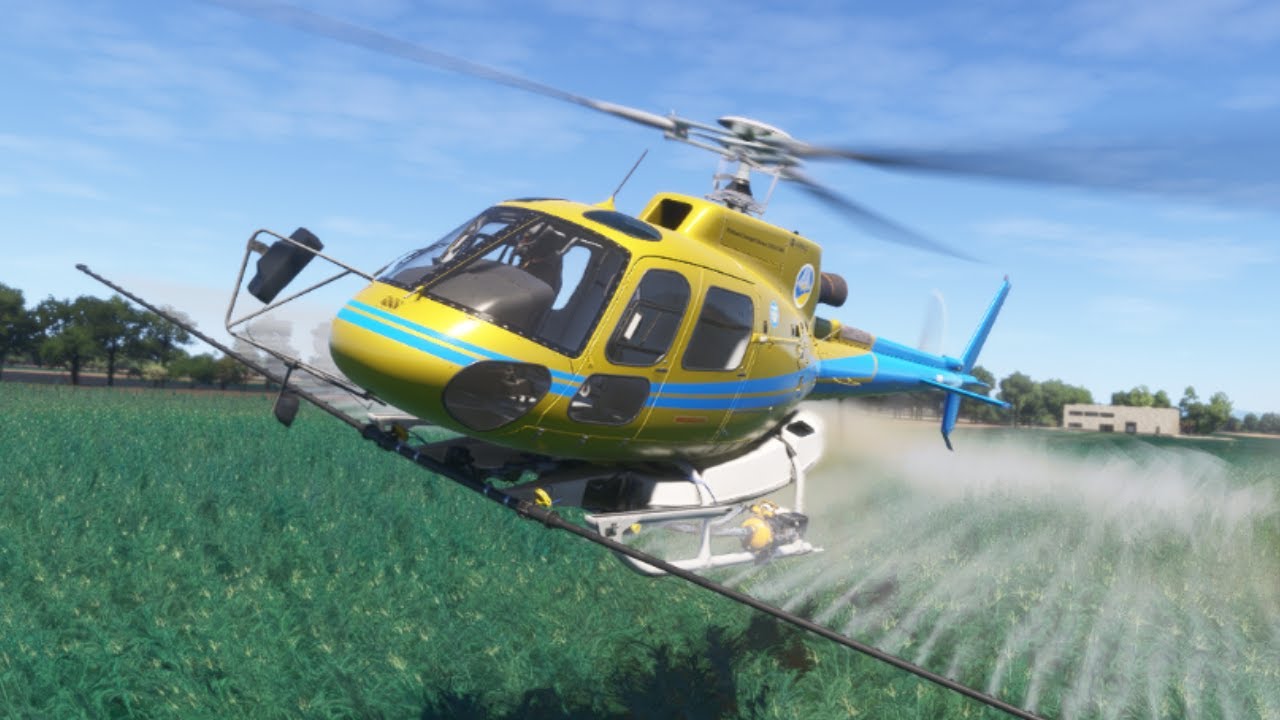 Microsoft Flight Simulator 2024 | Career | Helicopter Crop Dusting!