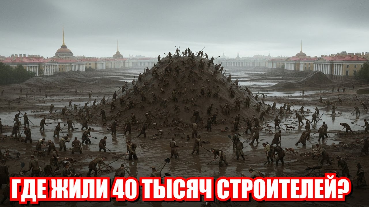 Санкт-Петербург за 10 лет: Где жили 40 000 строителей в болоте зимой?