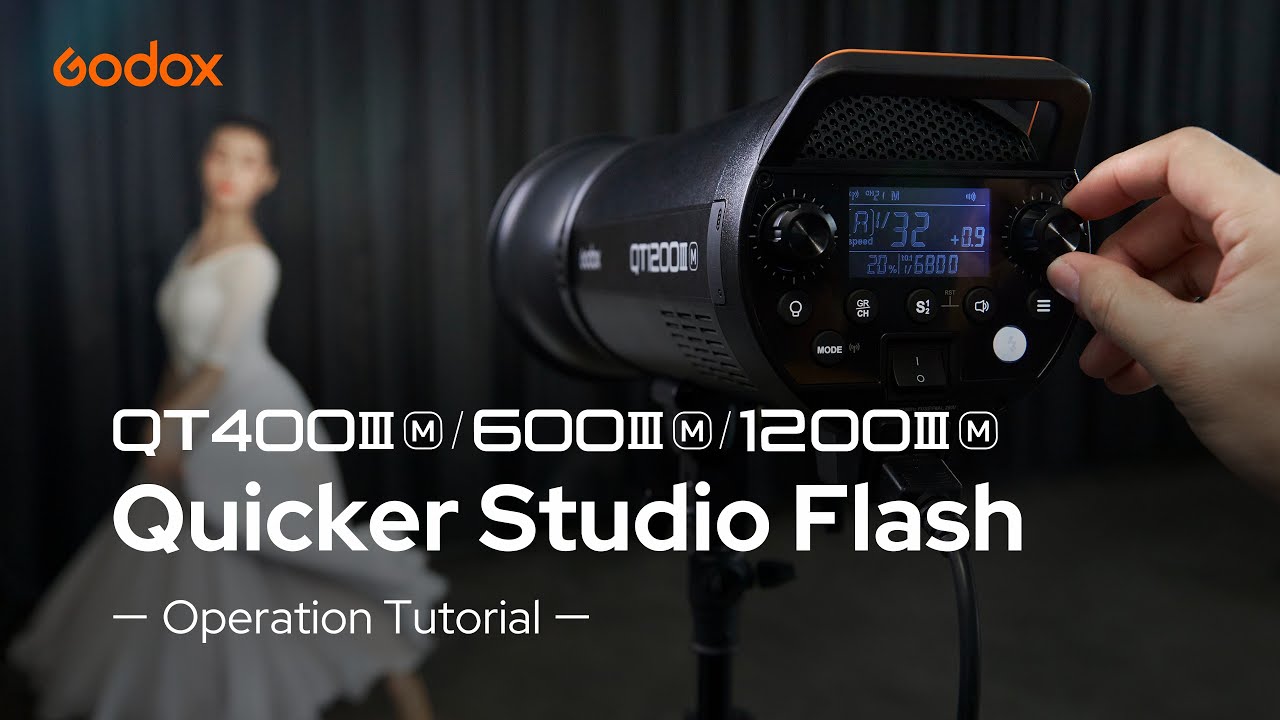 Godox: Speed Leader #QT400IIIM #QT600IIIM #QT1200M Quicker Studio Flash Operation Tutorial