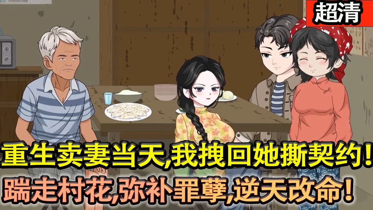 沙雕動畫【重生賣妻當日絶不再打她半分、負她一毫！護她腹中孩兒平安，踹走懶貨村花，抗旱尋糧、髮家緻富，拼儘全力彌補前世滔天罪孽！逆天改命！】#乖仔动画