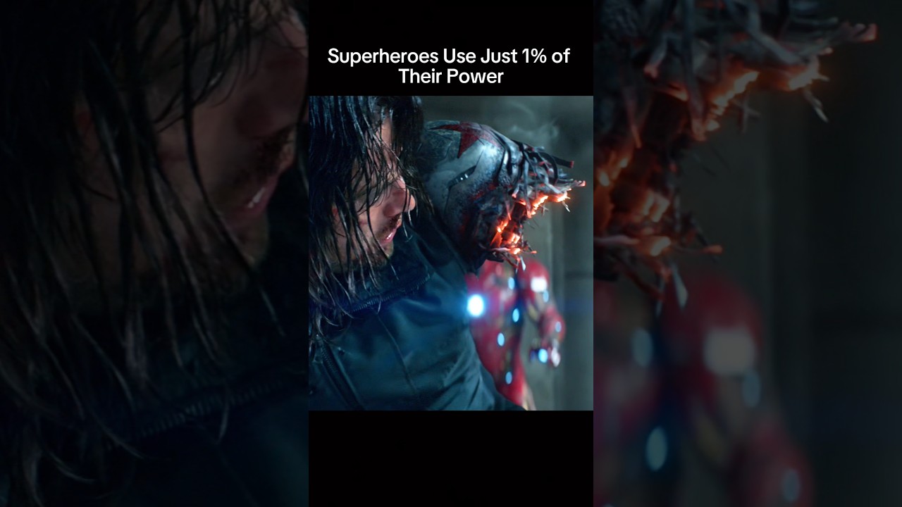 Superheroes Use Just 1% of Their Power ☠️ #shorts