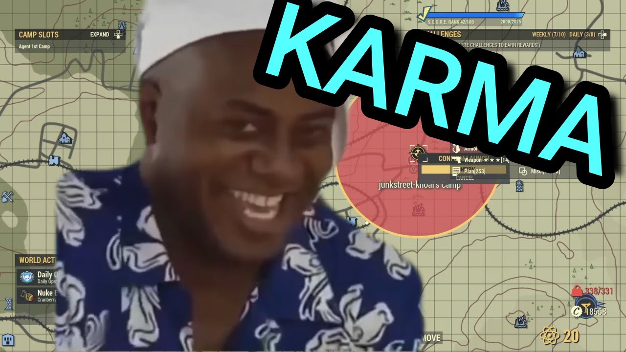 Fallout 76 Launching a Nuke On a Trap Camp (Revenge)