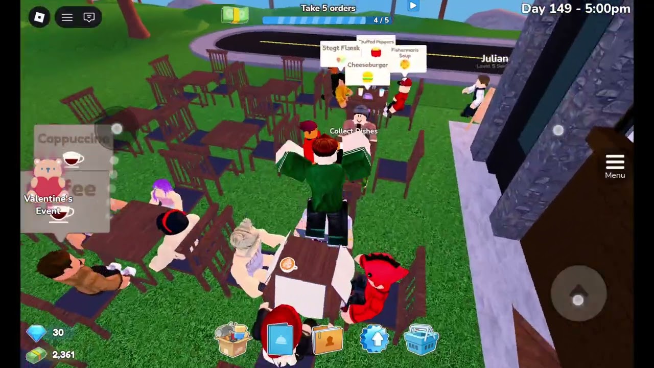 Me in restaurant tycoon 3