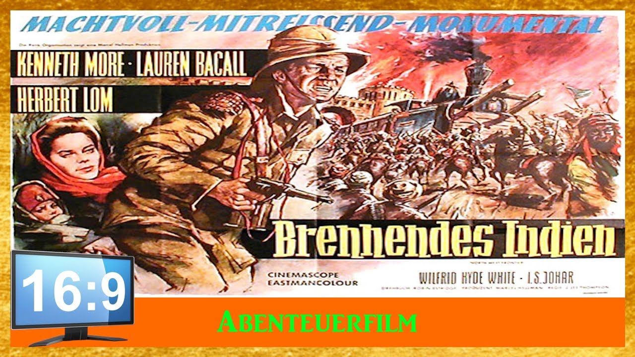 Brennendes Indien (GB 1959) mit Kenneth More & Lauren Bacall