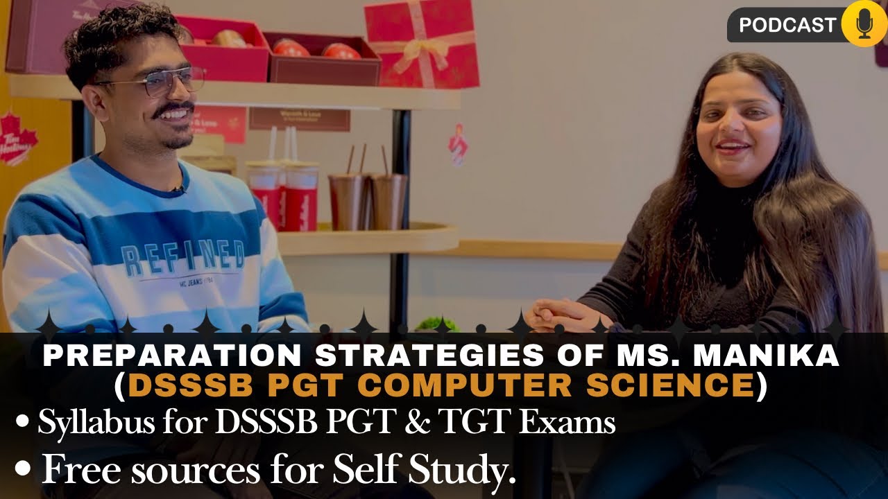 Clear DSSSB PGT Computer Science with Self Study | Tips & Strategies by Ms Manika |  @AshwaniSheoran