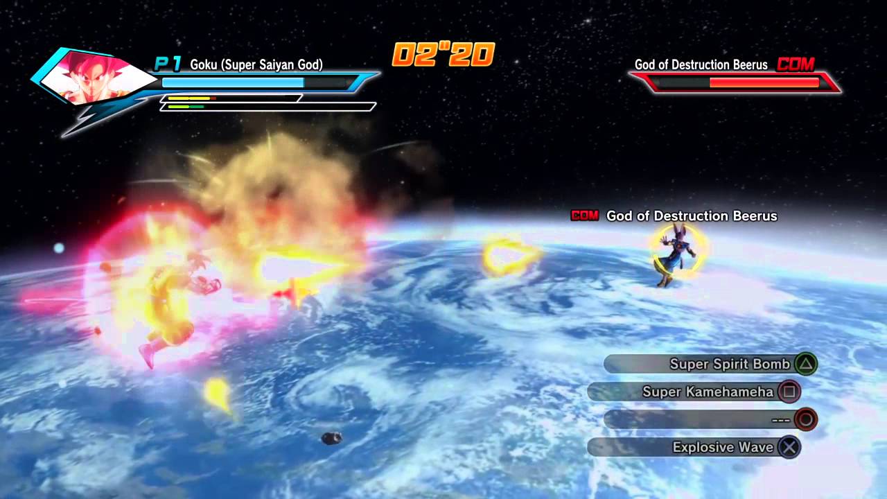 DRAGON BALL XENOVERSE - SSJ GOD GOKU VS LORD BEERUS / Ps4 Gameplay