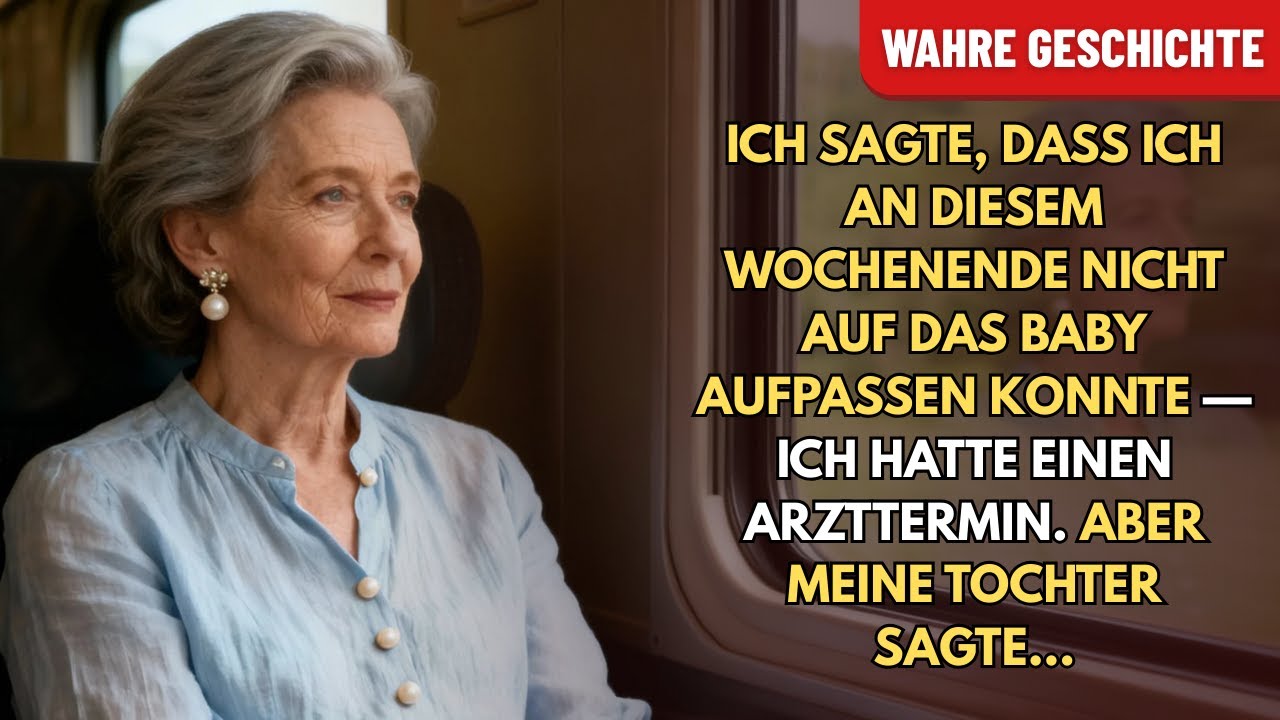 Ich sagte, ich kann nicht aufs Baby aufpassen – Arzttermin. Doch meine Tochter sagte...