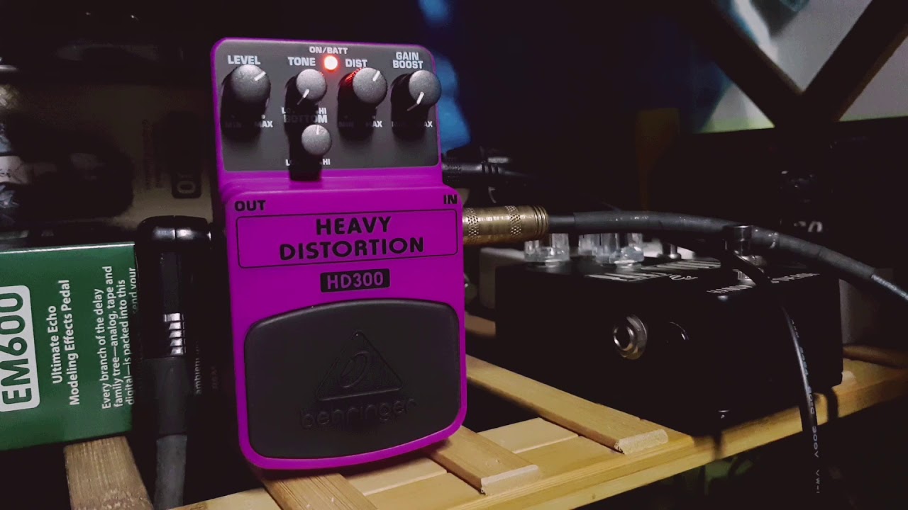 BEHRINGER HD300 Heavy Metal Distortion - Demo - By Wat Suwat -(No talk)