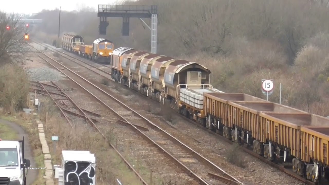 GBRF Class 66s Engineers Trains LLandeilo Junction 09&15 02 2025