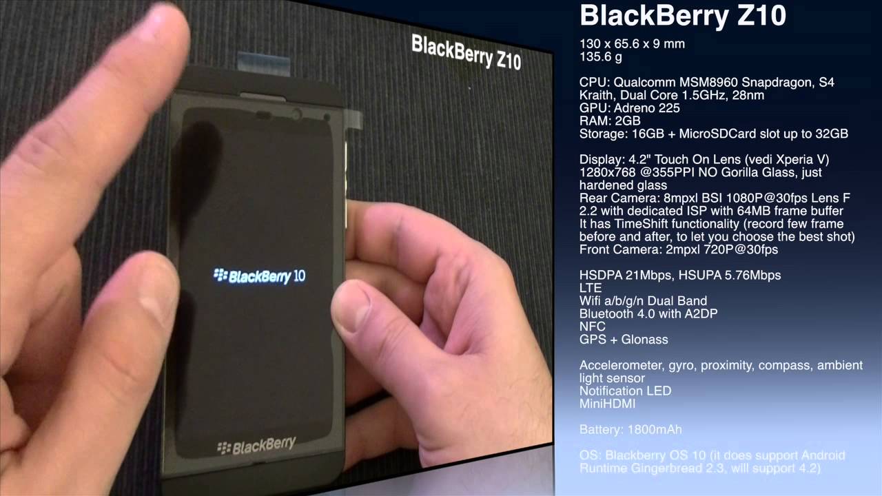 BlackBerry Z10 - Unboxing [ENG] by TechnoLost
