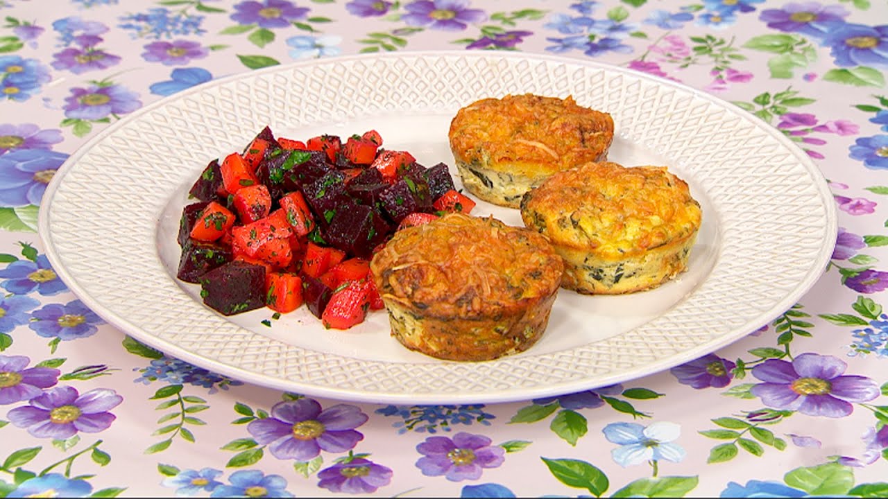 Tortilla de espinaca y zapallitos