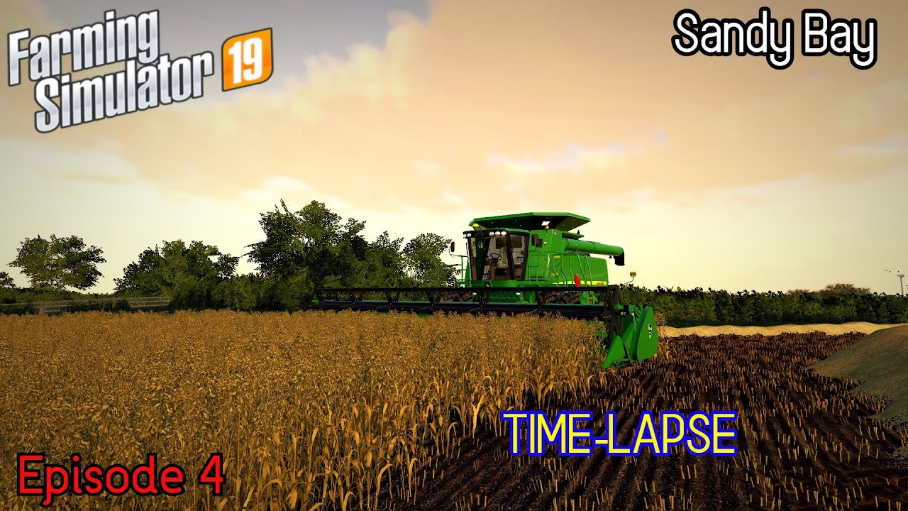 FERTILIZING AND HARVESTING Farming Simulator 19 Timelapse - Sandy Bay FS19 #04