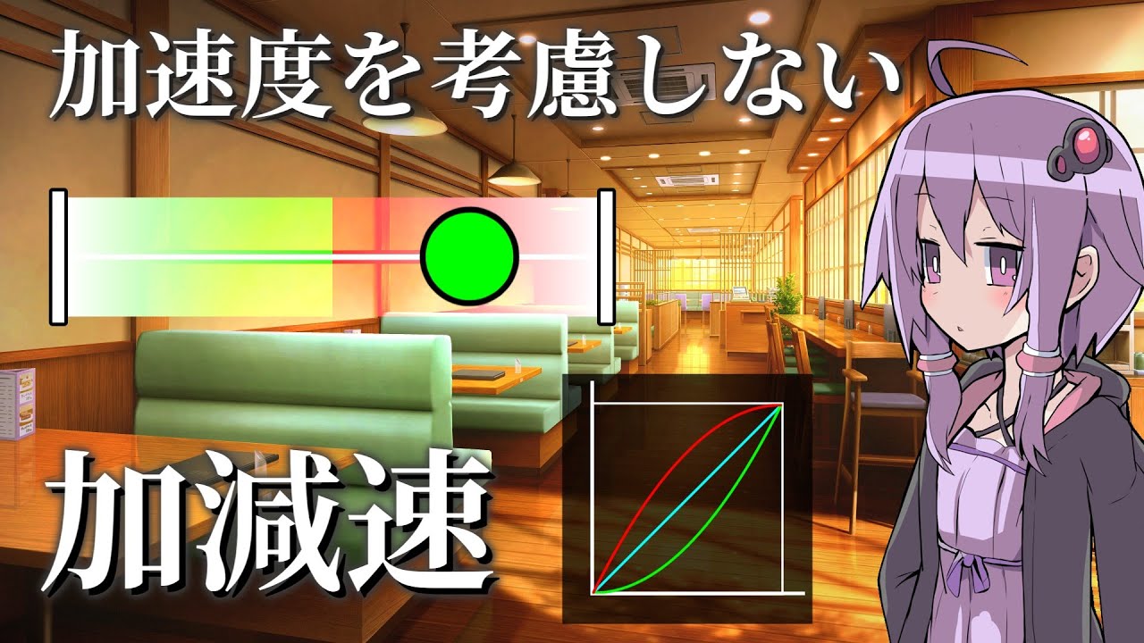 加速度を考慮しない「加減速」【VOICEROID解説】