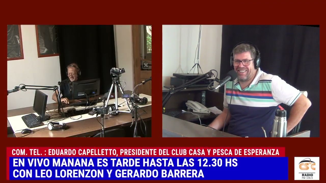COM. TEL. : EDUARDO CAPELLETTO, PRESIDENTE DEL CLUB CASA Y PESCA DE ESPERANZA