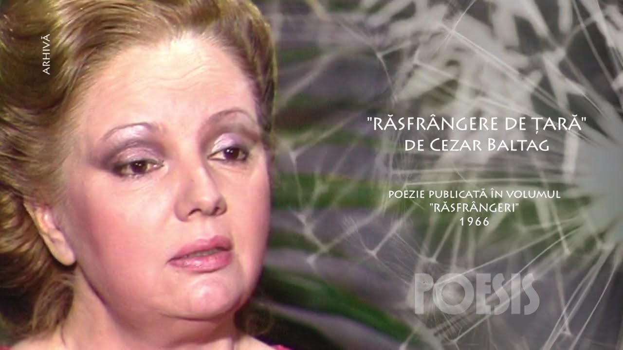 Poesis: Silvia Popovici - Resfrângere de ţară de Cezar Baltag (@Arhiva TVR)