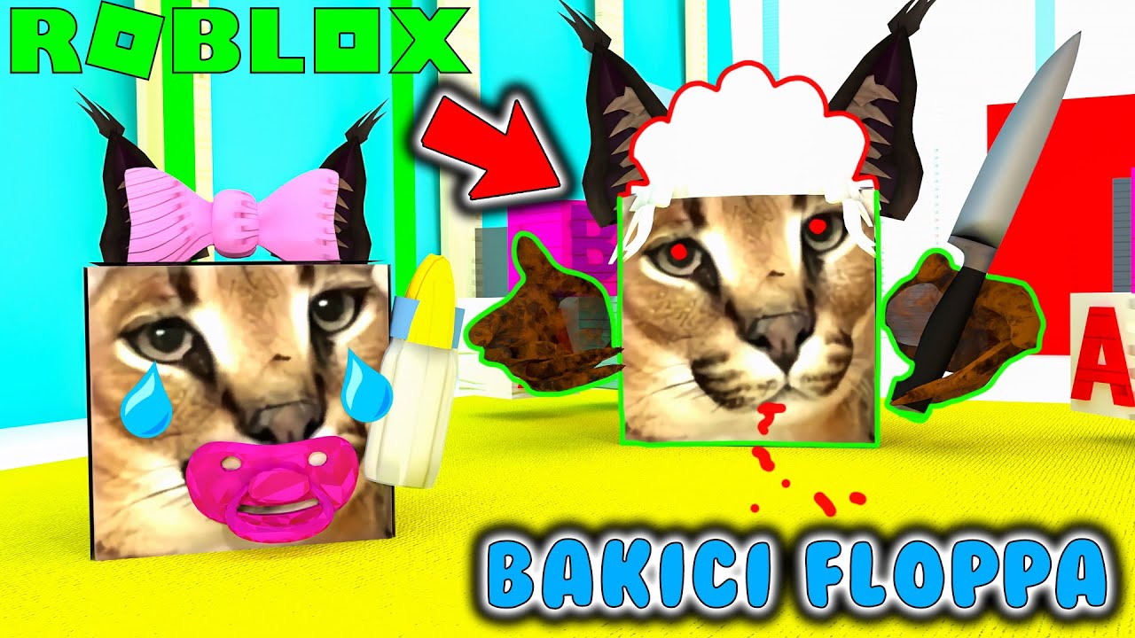 👶 BEBEK FLOPPA OLDUM KATİL BAKICI PEŞİME DÜŞTÜ ! 🙀| ROBLOX Floppa Killer 🔪