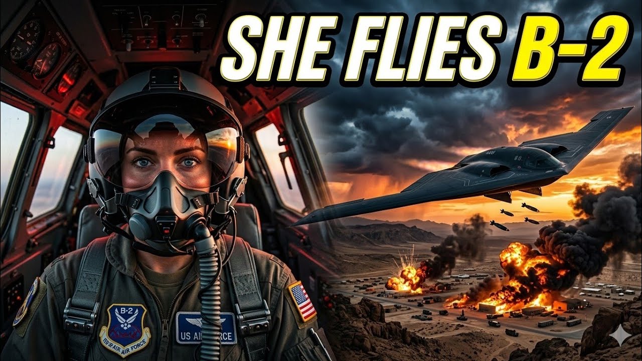 Female B-2 Spirit Pilot Dominates the Skies Over the Middle East | Us Military Powers 