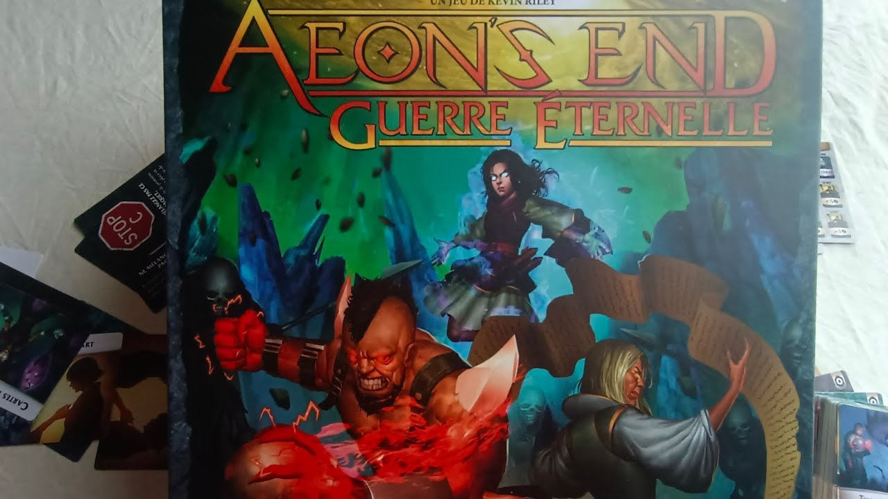 Aeon's end guerre éternelle unboxing (ou plutôt rangement)