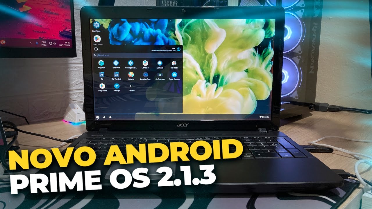 SUPER LEVE! PrimeOS 2.1.3 com Android 11 e como instalar PrimeOS sem pendrive 2023