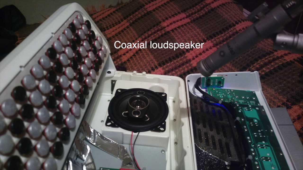 Roland FR3x  - factory vs coaxial loudspeakers sound test