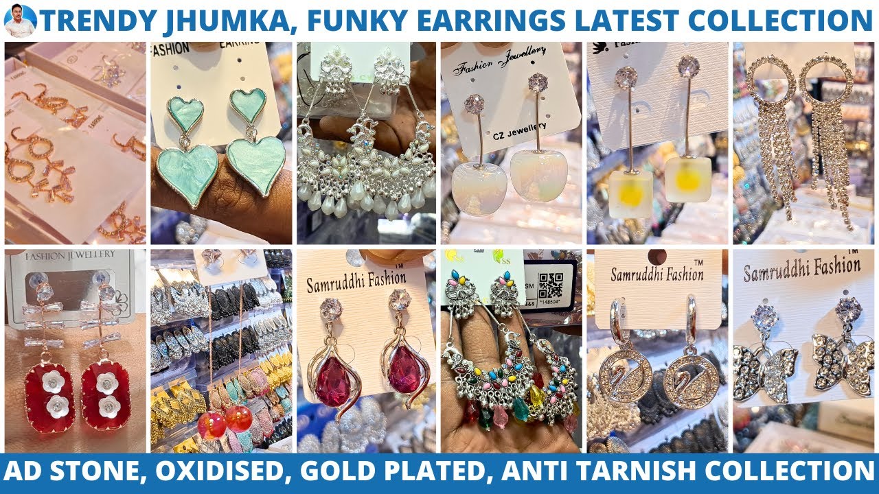 Stylish & Trendy Earring Collection | Sabse Sasta Jhumka, Tops & Earrings Wholesaler in Kolkata