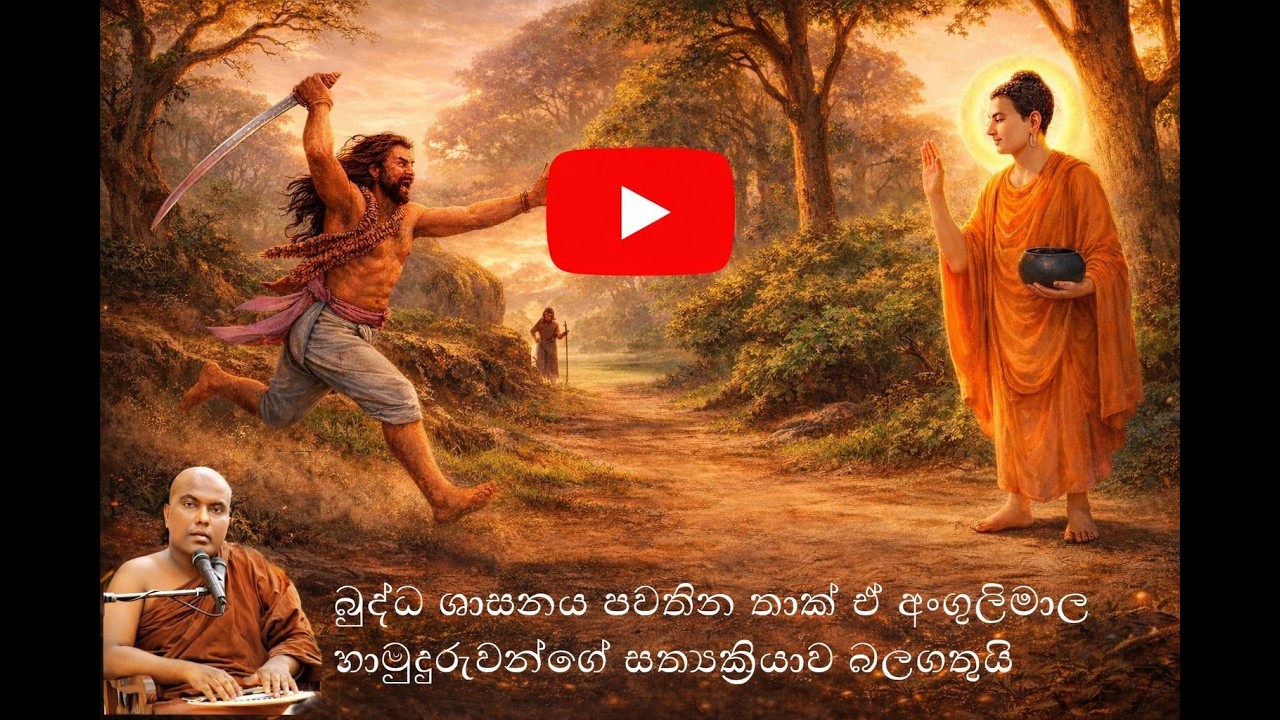 අංගුලිමාල මහරහතන් වහන්සේගේ ජීවිත කතාව (  Galigamuwe Gnanadeepa Thero )