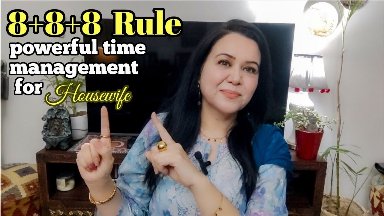 Power of 8+8+8 Rule ||  Learn time management⏰ for housewives |: Living a Balanced & Happy Lifestyle