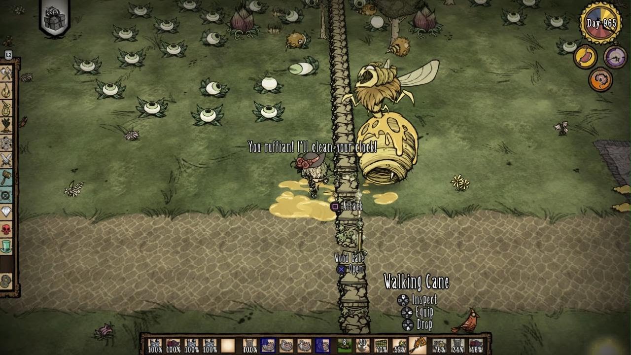 Don't Starve Together: Console Edition (Wanda vs. Bee Queen - Solo PS4)