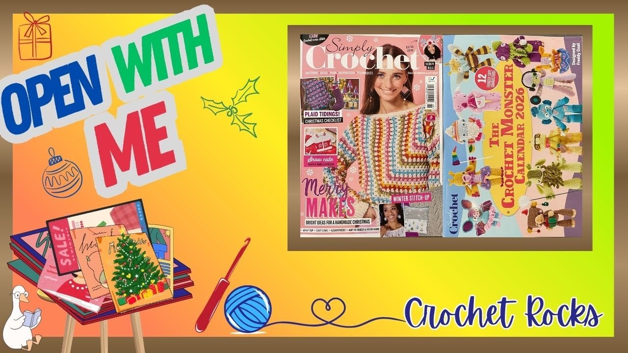 📚 Open With Me 240 Simply Crochet Festive Magazine & Free gift