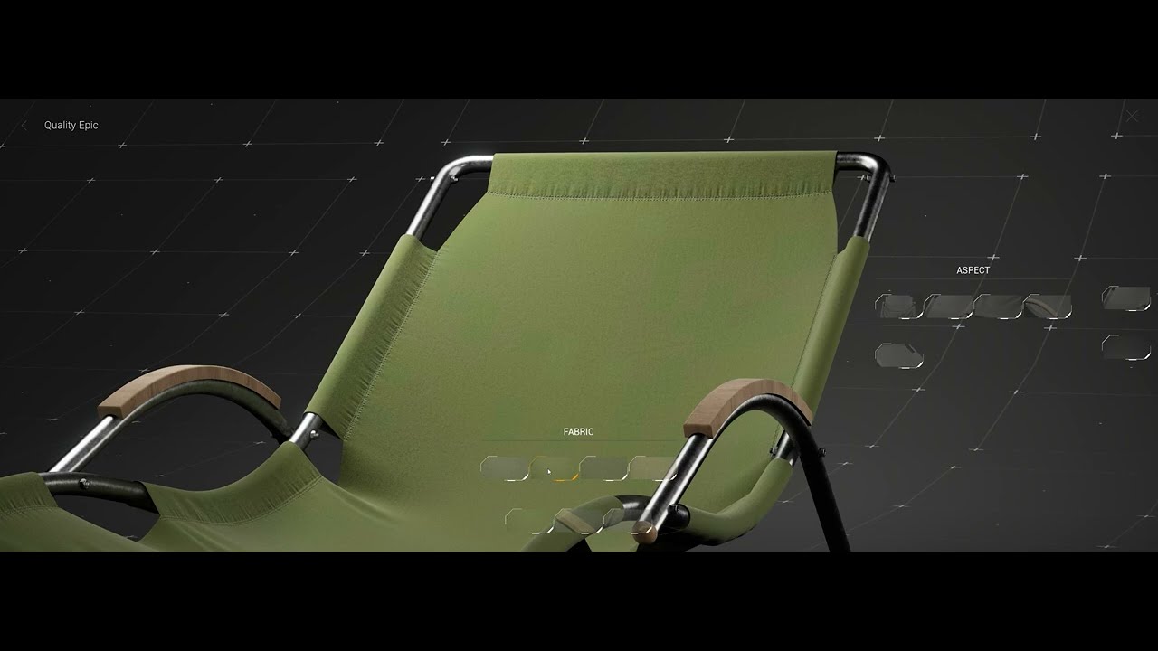 Product configurator | Folding chair | Unreal Engine 5.7