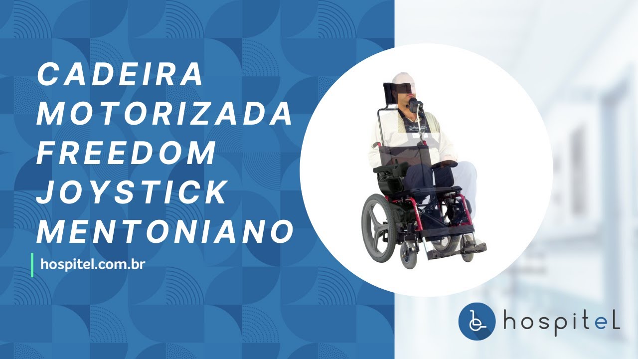 Cadeira Motorizada com Joystick para Queixo Mentoniano | Hospitel
