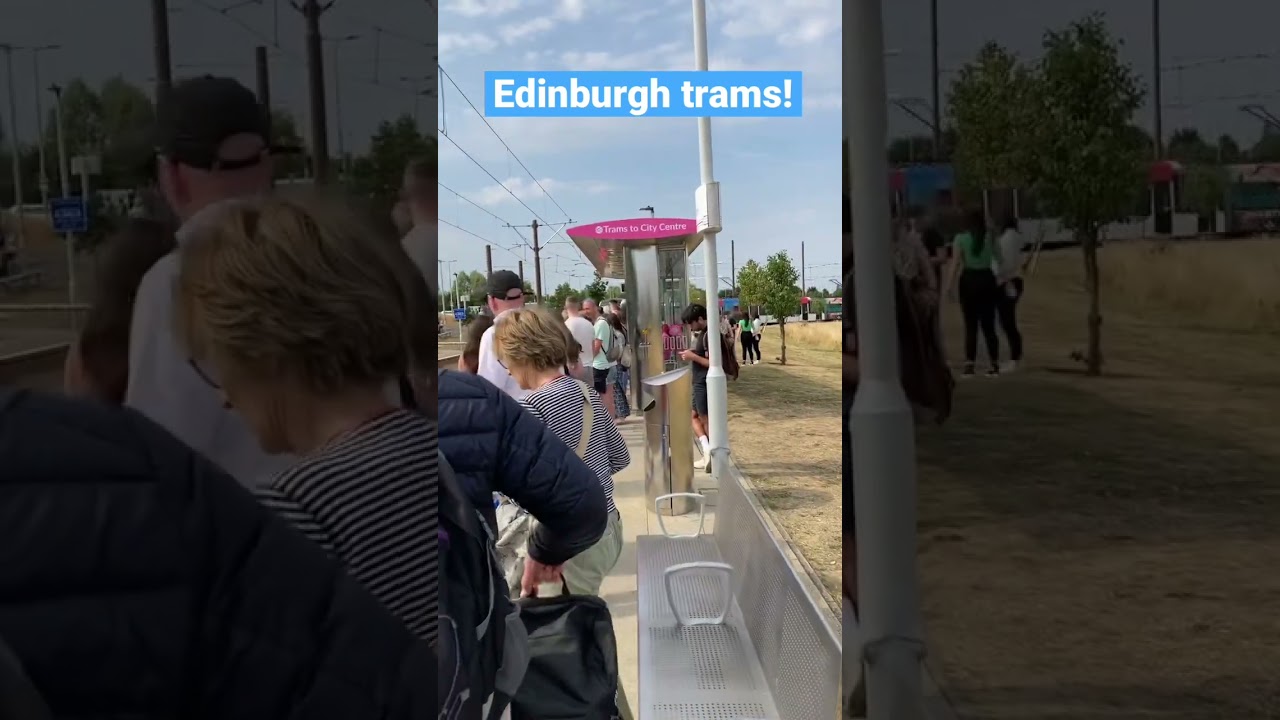 Edinburgh trams at Ingliston Park & Ride