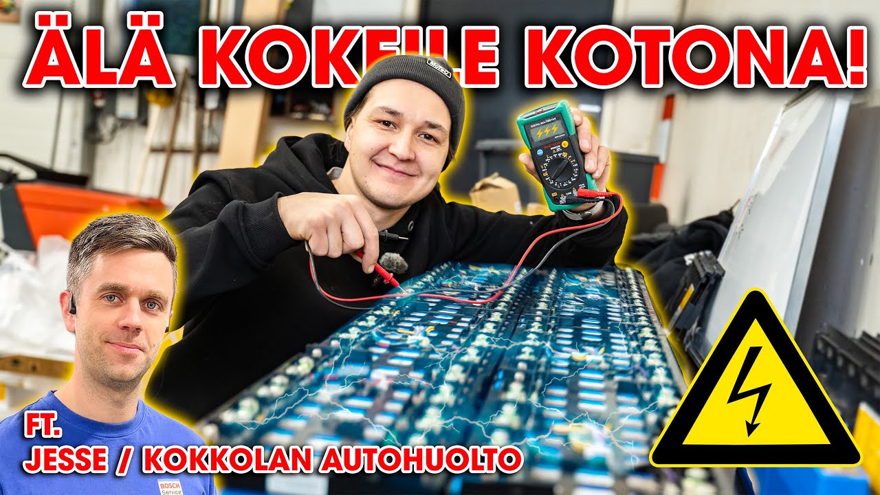 SÄHKÖAUTON AKUT MOTORHOMEEN?! FT. KOKKOLAN AUTOHUOLTO | KKM