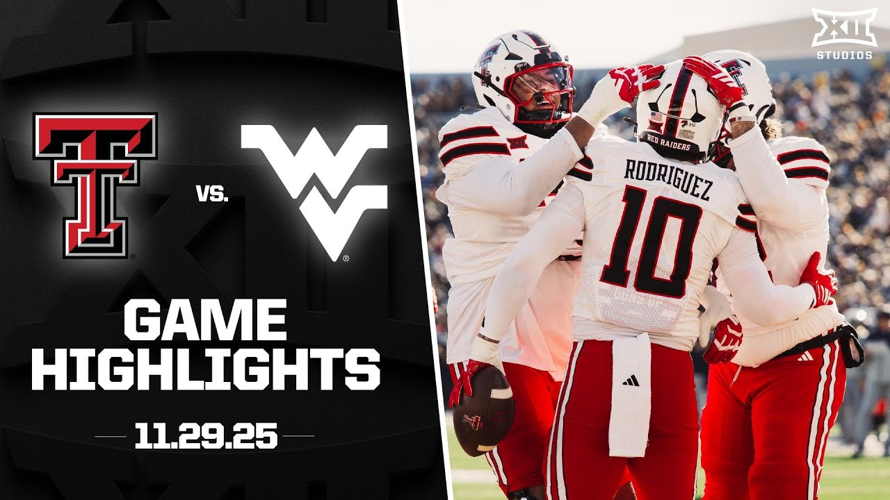 #5 Texas Tech vs. West Virginia Game Highlights | 2025 Big 12 Football