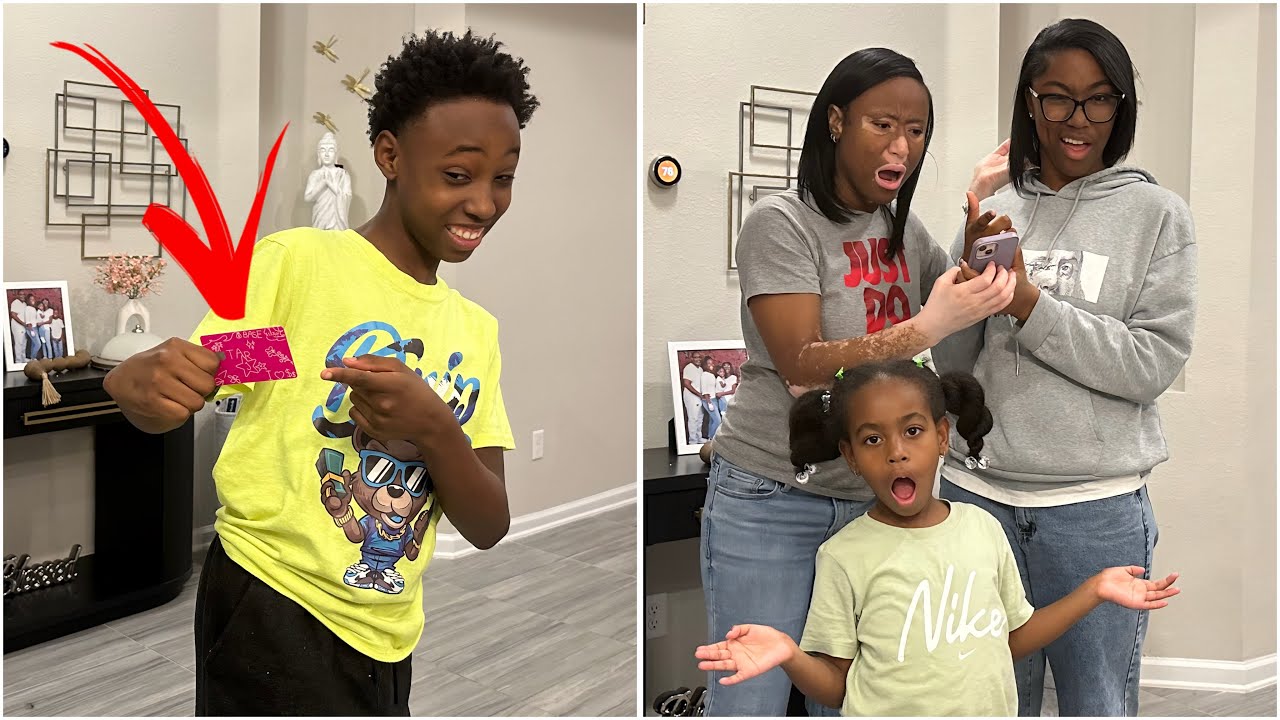 Little BROTHER STEALS Big SISTERS Credit CARD, MOM Teaches Him A Lesson