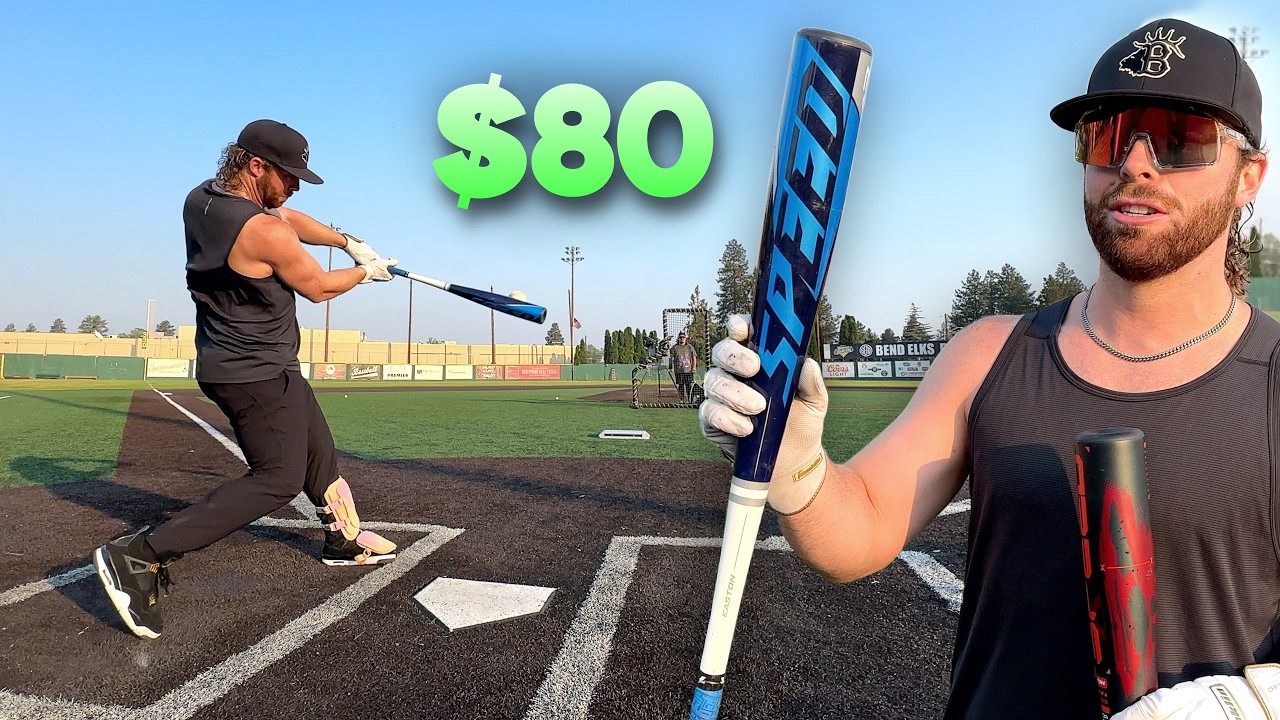 Hitting with the CHEAPEST BBCOR BASEBALL BAT | $80 Easton Speed vs. $500 Rawlings Icon