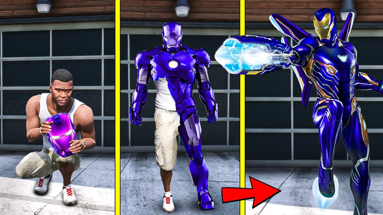 Franklin Wear Futuristic Ironman Mask To Become Futuristic Ironman in GTA 5