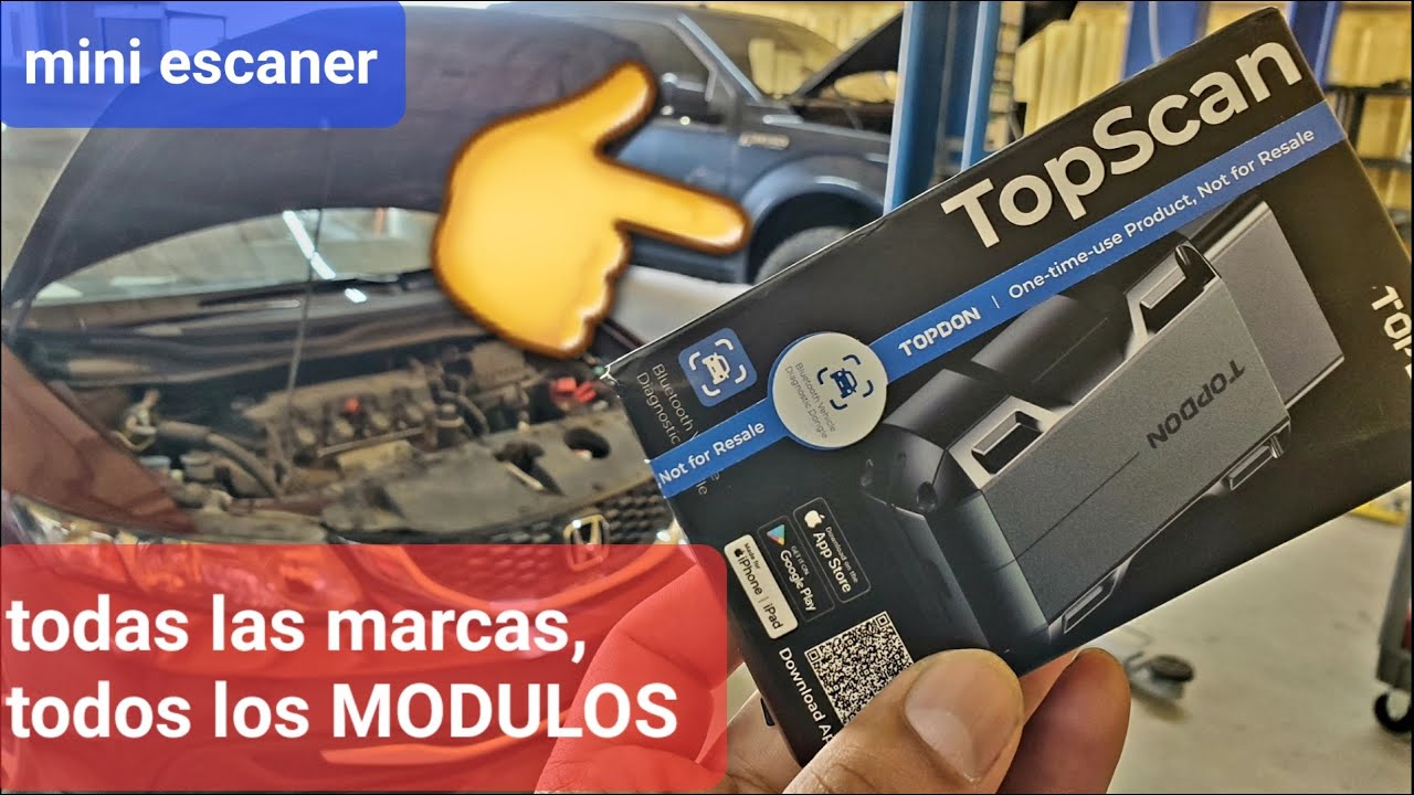 bueno, bonito y barato mini ESCANER escanea todos los MODULOS topscan TOPDON