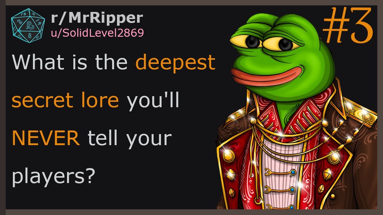 DMs, What is the deepest secret lore you'll NEVER tell your players? 🅿️3  #dnd