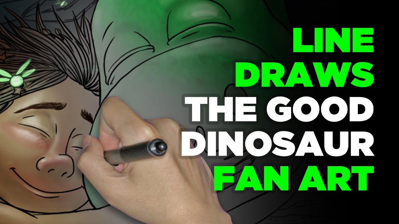Disney Pixar The Good Dinosaur Fan Art by Line
