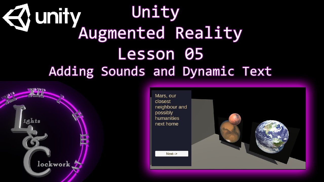 Unity AR - Augmented Reality Tutorial Lesson 05 - Adding Sounds