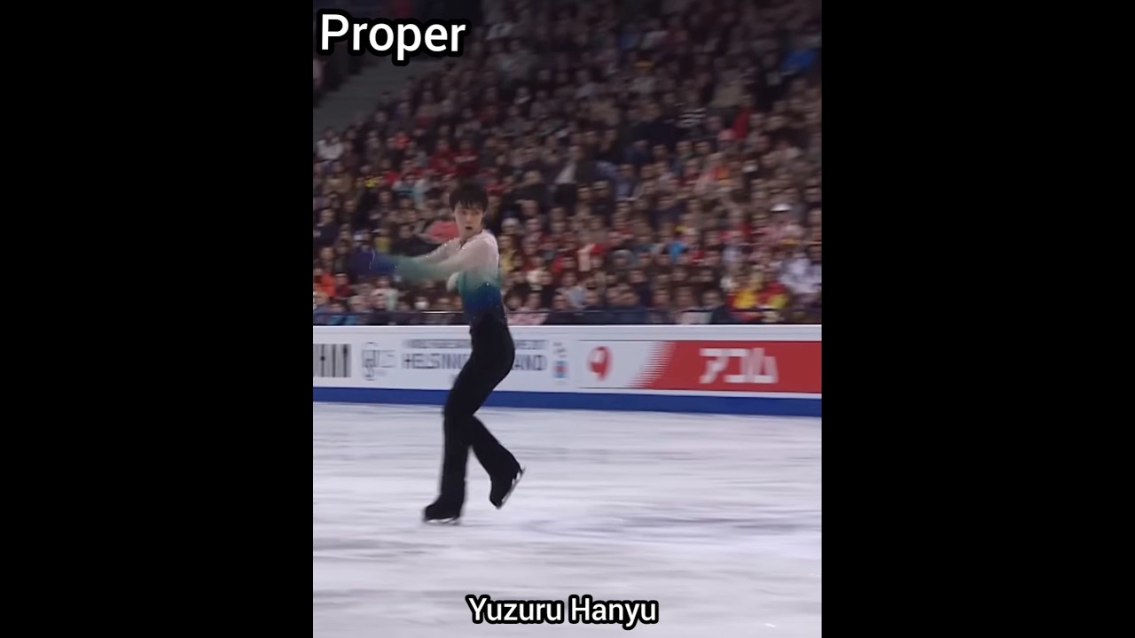 Figure Skating PROPER vs IMPROPER TECHNIQUE - Euler Jump #sports #jump #quads #yuzuruhanyu #olympics