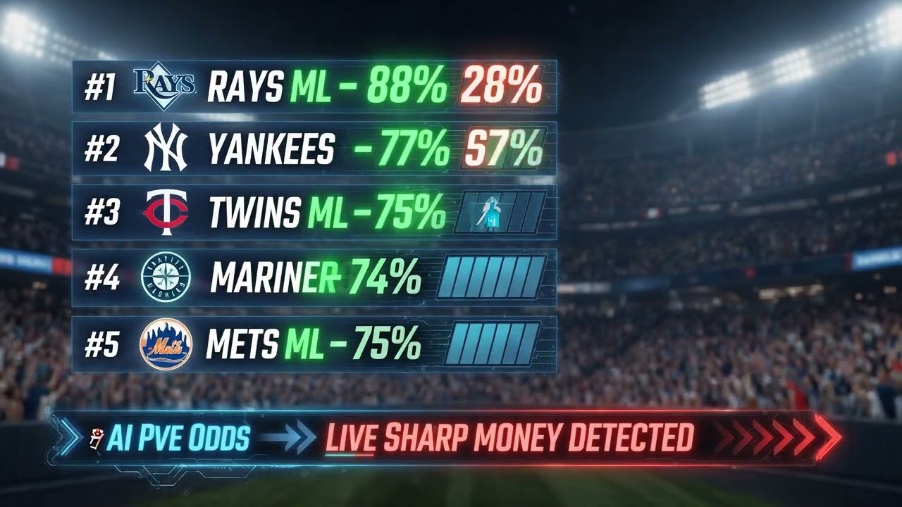 Best MLB Bets Today 💰 AI Picks + Sharp Money (Win More)