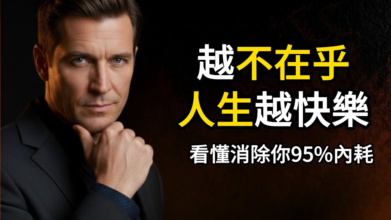 爲什麼你越不在乎，人生就越爽？打開這 6 個“心理開關”，消除95%精神內耗！