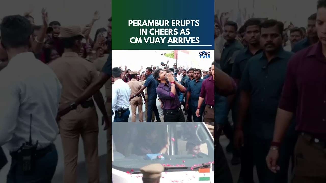Watch: Tamil Nadu CM Vijay Connects With People During Perambur Constituency Visit | TVK Chief |N18S