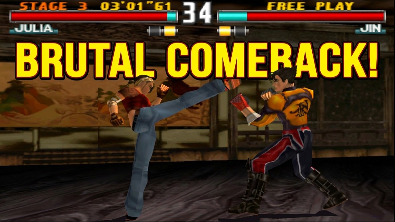 Tekken 3 Julia NO DAMAGE Run! Brutal Arcade Domination in 4K