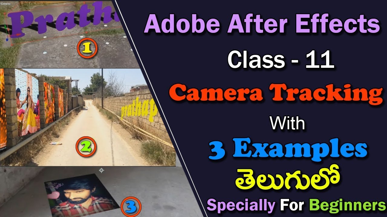 Adobe After Effects CC Tutorial | Class - 11 | Camera Tracking - (After Effects in Telugu)