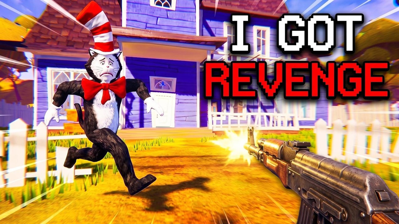 I Finally Got Revenge On the Cat in the Hat Hello Neighbor Mod..
